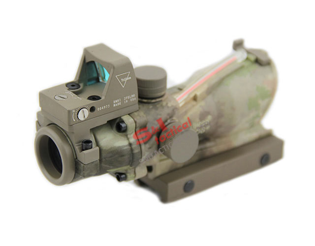 ACOG 4X32 Real Fiber Source Red Illuminated W RMR sight